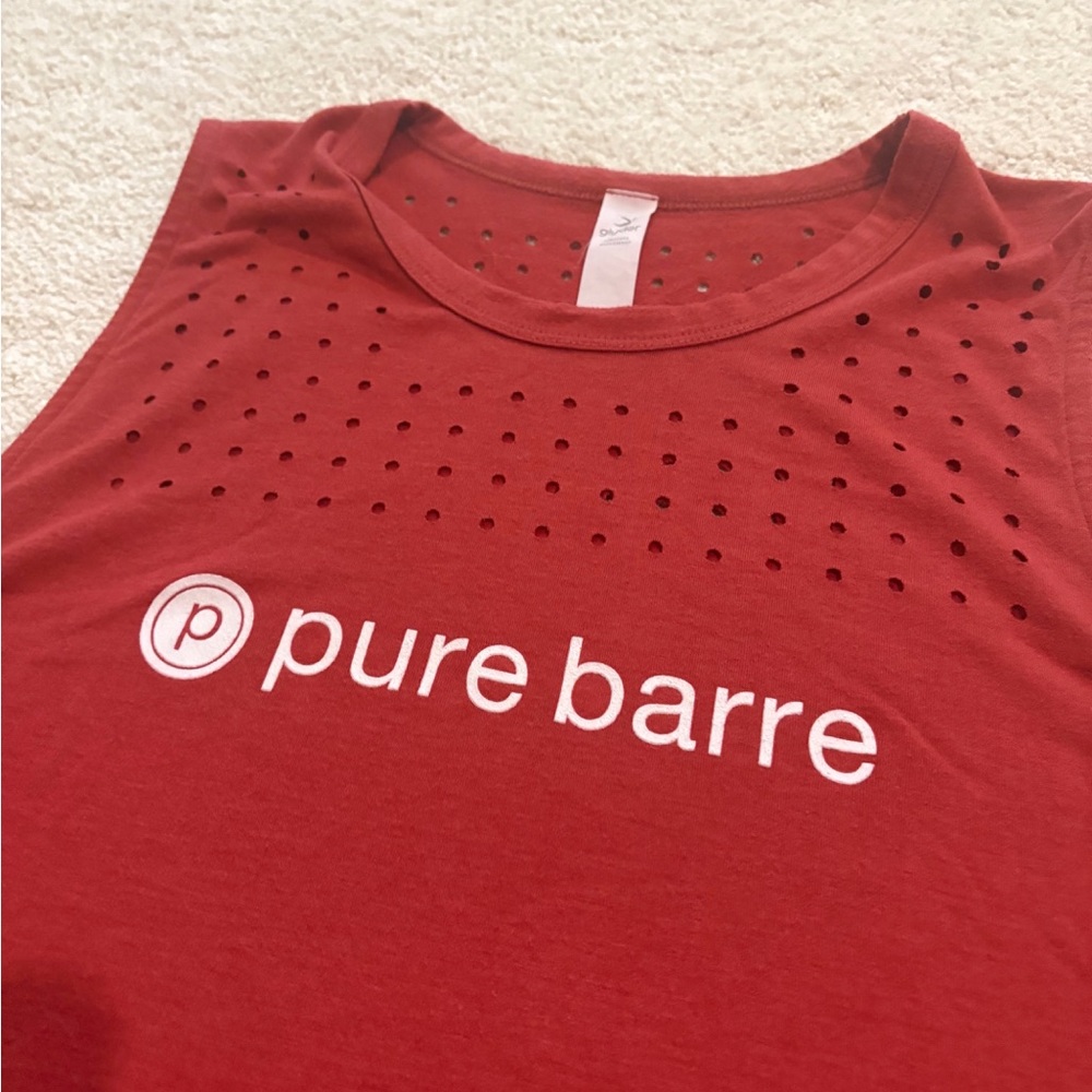 Pure Barre x Glyder Women's Red Tank Top Medium - Picture 2 of 3